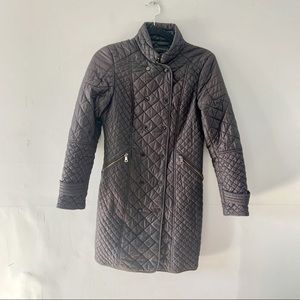 ZARA Black Puffer Down Jacket Coat Size Small Lightweight